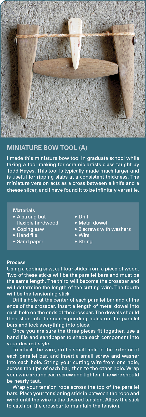 Miniature Bow Tool sidebar