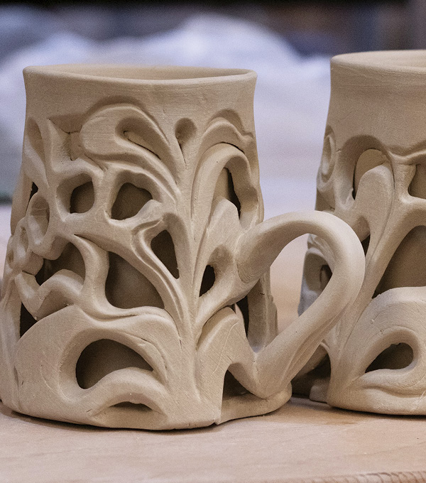 6 Optional: Attach a handle to the most structural area on the carved surface that can handle the weight.