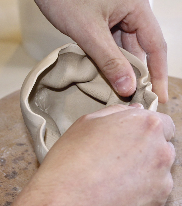 4 When working the lip, stay mindful of functionality, avoid excess manipulation that might make it difficult to use.