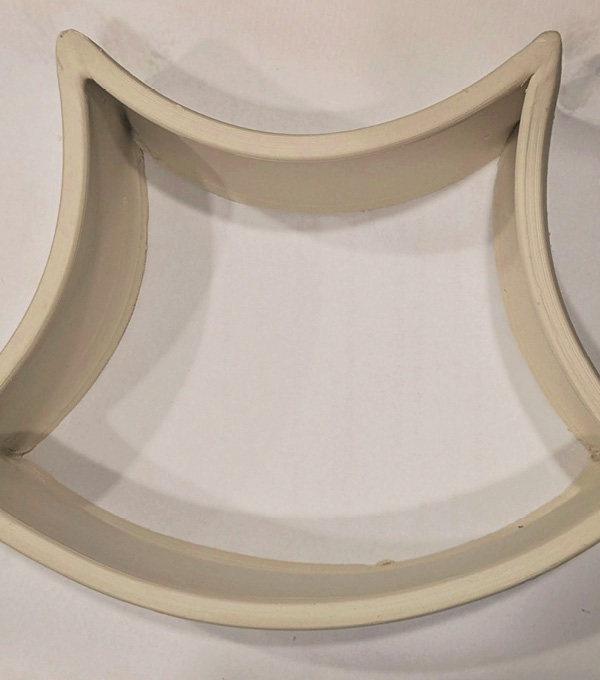 2 Flip three of the smaller cut sections inward and attach at the seams to form a frame.