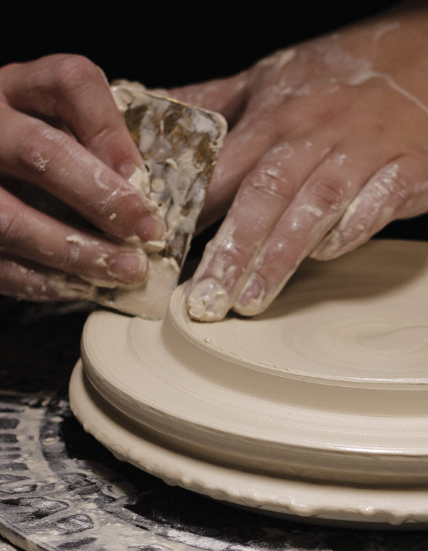 5 Clean up the interior flange with a 90-degree rib.