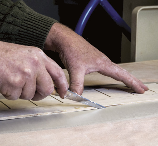 Example of using hands as a tool in forming clay.