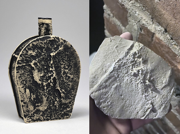 Frank James Fisher's FLASK #8: Brick fireplace, acquired in Jersey City, New Jersey.