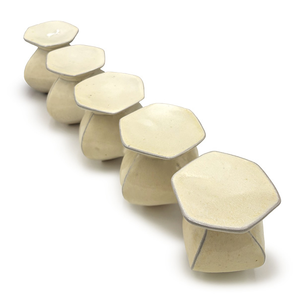 Normandy Alden’s closed-top lobed vessel.