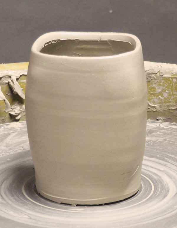 5 Refine the lip after squaring off the form.