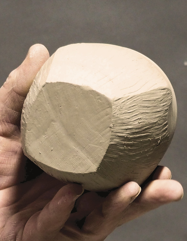 8 A view of the base showing the shape after Surforming.