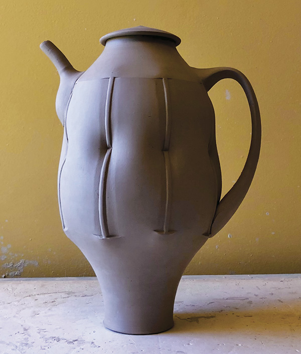 18 The finished teapot. Cover overnight or longer if the body is already a little dry or the handle is large.