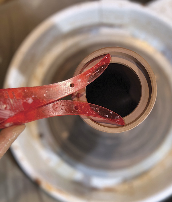 3 Take a precise measurement of the inside diameter of the gallery lip with your calipers.