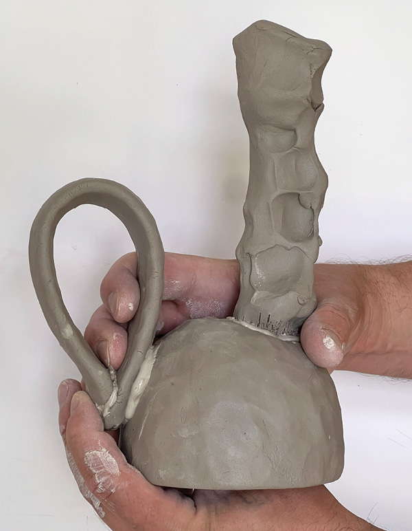 16 Attach the formed handle to complete the candlestick.