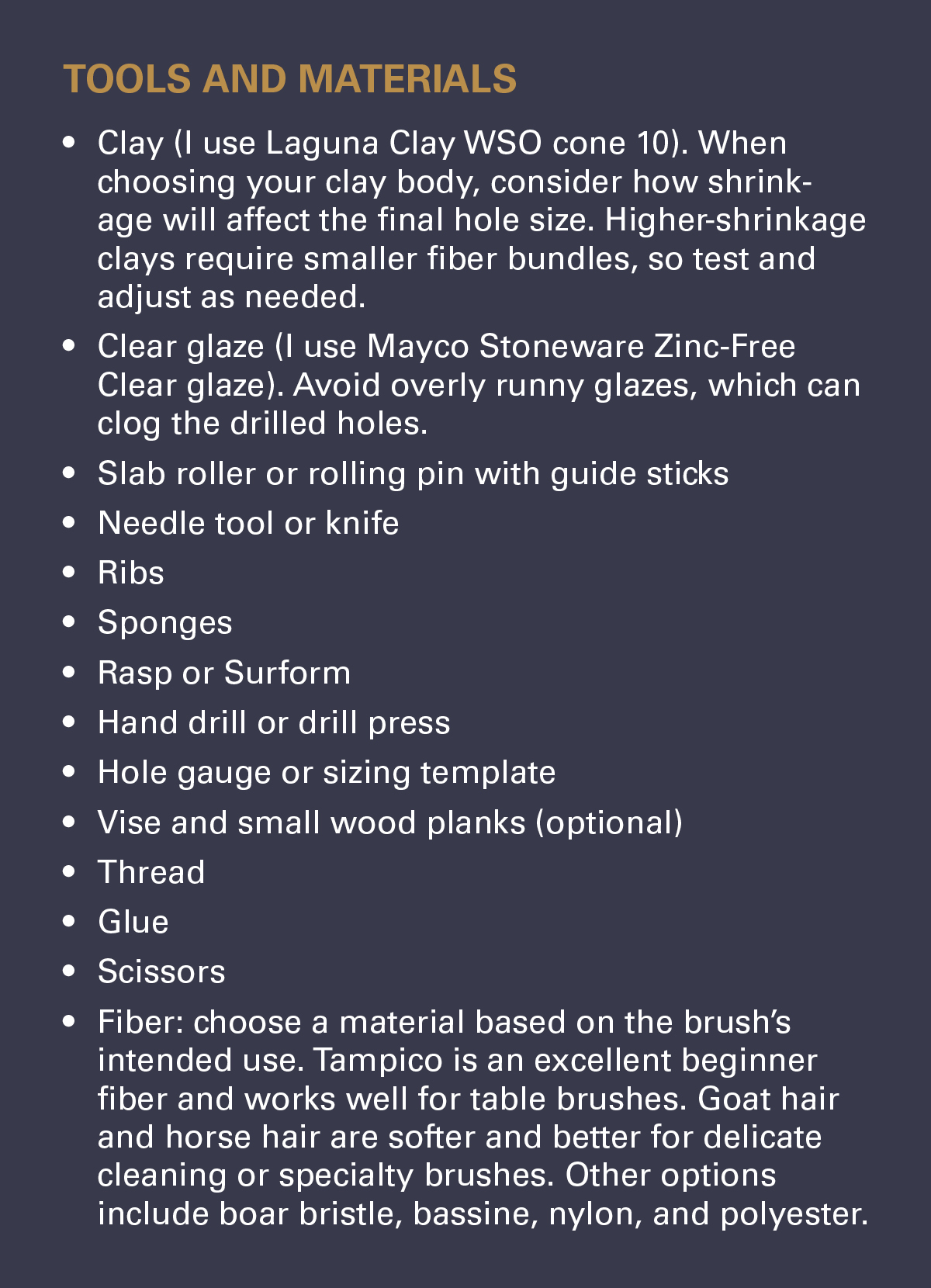 Tools and Materials sidebar
