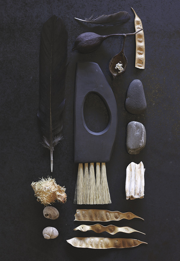 Nicole Dacey’s handbuilt hand-held broom.
