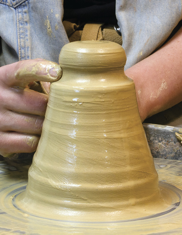 4 Section off a lump of clay roughly the size of a golf ball.