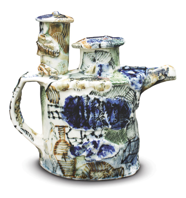 Ted Saupe's finished teapot.