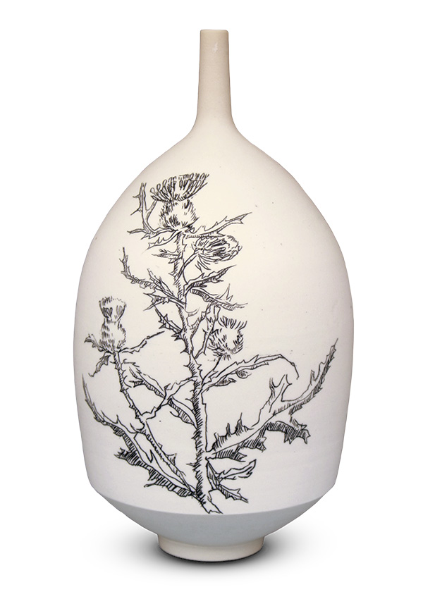 Steph Wallace's finished vase.