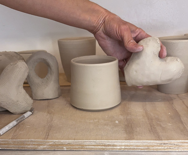 7 Mix and match the puffy shapes with the base forms, using intuition as a guide.