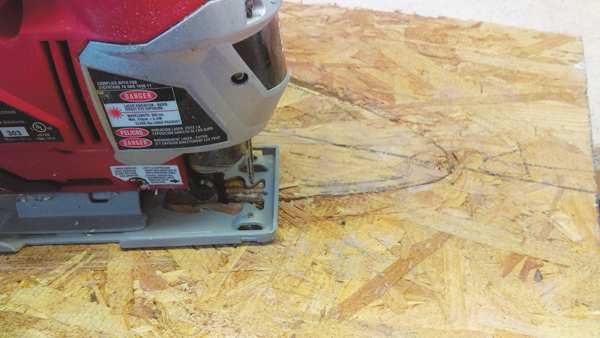 2 Use a jigsaw to cut the drape-mold shape out of a piece of plywood.