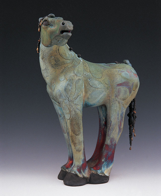 Nancy Jacobson, Raku Sculpture
