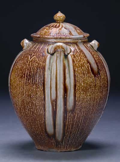 Large clay pot by Daniel Johnston