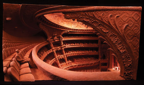 The Opera, 55 in. (140 cm) in width, terra cotta, resin, 2000.