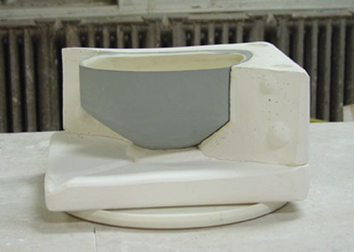 Fig.9 Cast bowl, dried and ready to remove from mold.