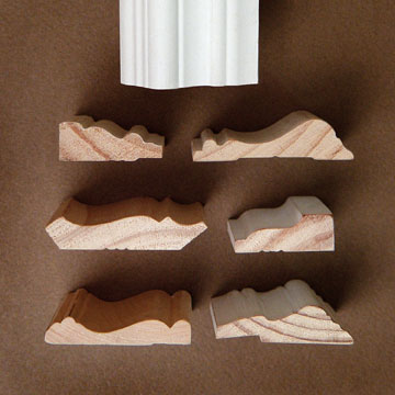 A selection of molding profiles suitable for use as ribs.