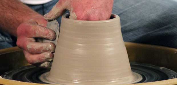 Unique Cutaway View - How to Pull Up the Walls on the Pottery Wheel 