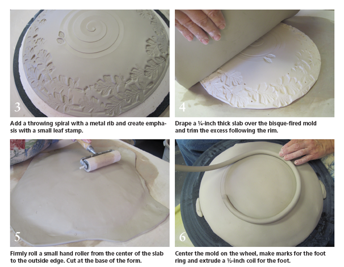 How to Make a Textured Bisque Mold that Mimics a Thrown Piece