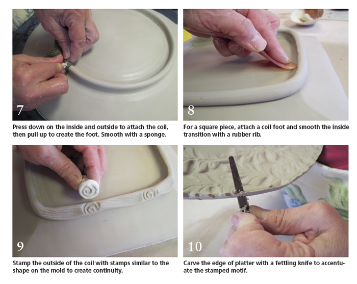 How to Make a Textured Bisque Mold that Mimics a Thrown Piece