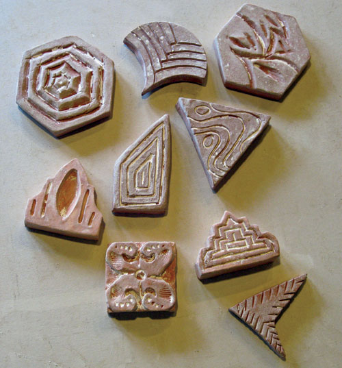 How to Make Tessellations with Simple Bisque Stamps