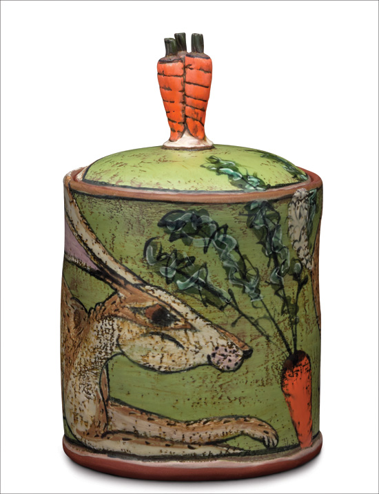 Slab jar by Lisa Naples