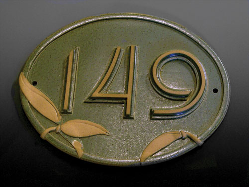 ceramic house address signs