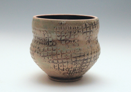 David M. Self’s teabowl, stoneware, underglazes, stains, fired in reduction to cone 10.