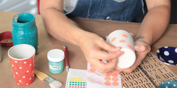 Molly Hatch demonstrating surface decoration techniques during her upcoming online workshop Splendid Surfaces.