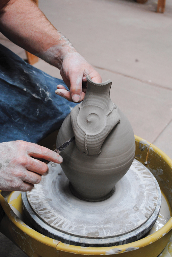 How to make pitcher spouts. 