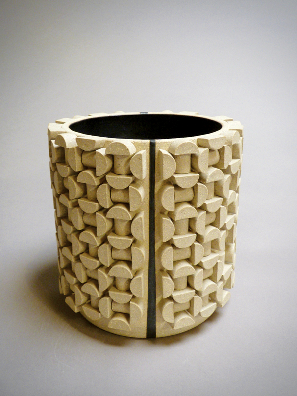 3 Untitled, 11 in. (28 cm) in height, stoneware, glazed interior, gas fired to cone 9 in reduction, 2001. Photo: Mayer Shacter