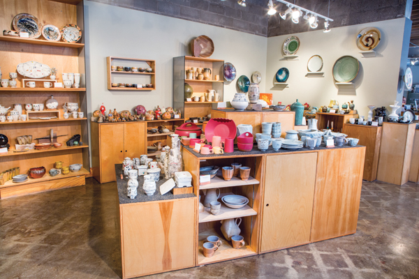 5 Northern Clay Center’s sales gallery represents over 50 regional ceramic artists. Photo: Erica Loeks. 