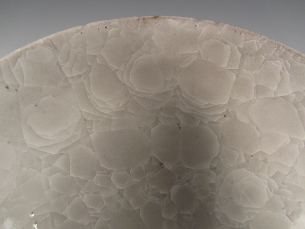 Detail of Original Snowflake Crackle Glaze fired to cone 6 in an electric kiln.