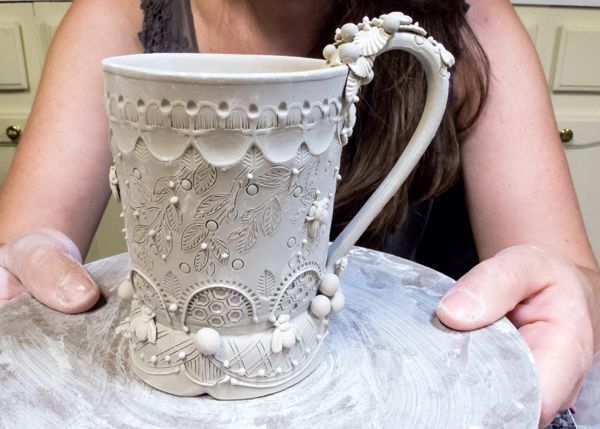 11 There are many joins and attachments on this cup so be careful handling it and be sure to dry it very slowly.