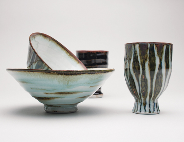 7 Laurence Eastwood’s cups and bowls. Photo: Sarah White.