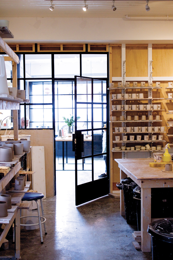 5 Arran Street East studio, designing and producing functional and simple homewares. 