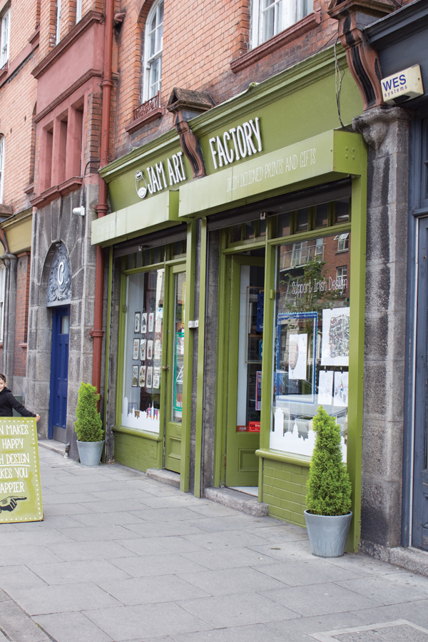4 Jam Art Factory, independent gallery and design shop showcasing the best in Irish art and design. 