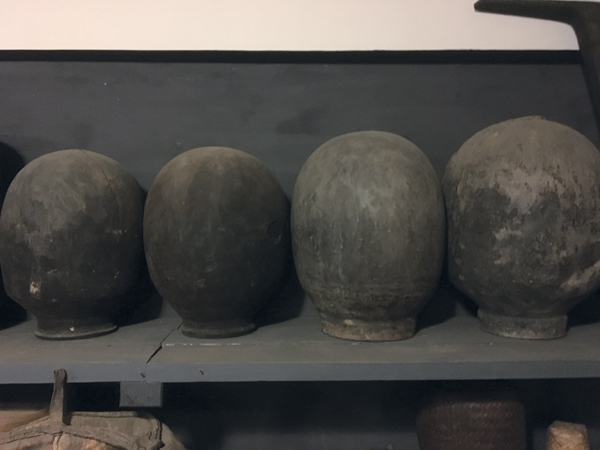 5 Jaze, pit-fired stoneware. Traditional shape for fermenting Bhutanese alcohol, ara.