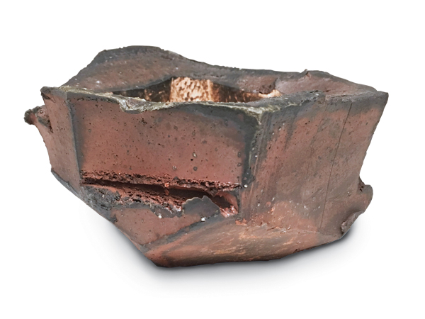 1 Scott McClellan’s chawan teabowl, 5 in. (13 cm) in diameter, stoneware, wood fired to cone 11.
