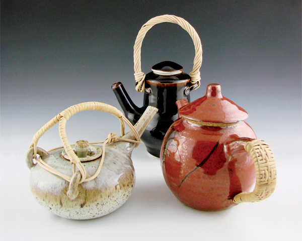 Handmade Ceramic Teapot with Eye Catching Style & Rope Wrapped