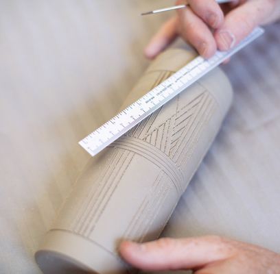 11 The most useful tools for carving these patterns are a ruler and a needle tool.