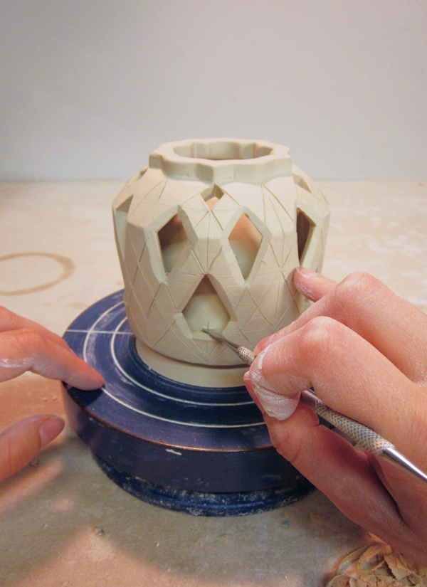 Unique Cutaway View - How to Pull Up the Walls on the Pottery