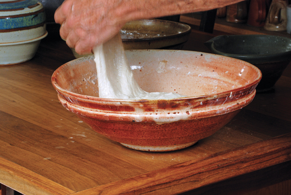 flour bowl pottery