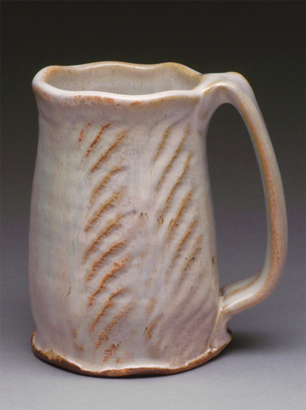 12 David Orser’s tankard, 5 in. (13 cm) in height, stoneware, salt fired to cone 10, 2015. 