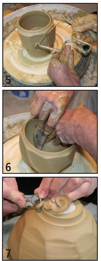 fluted pottery