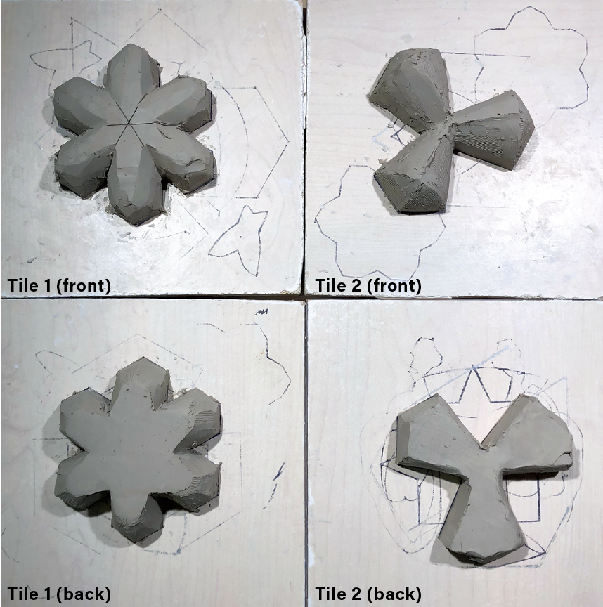 4 After allowing the prototype to dry for several hours, carve the clay into more refined forms.